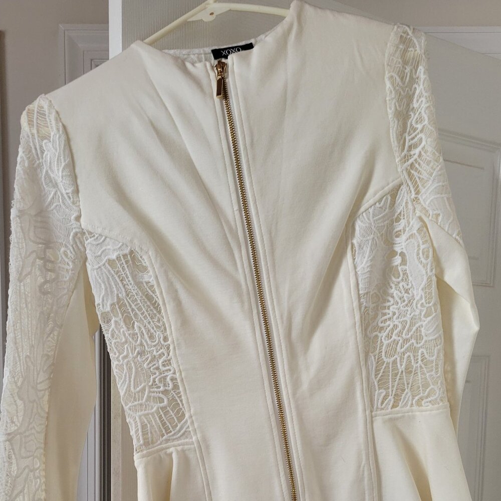XOXO brand peplum lace jacket